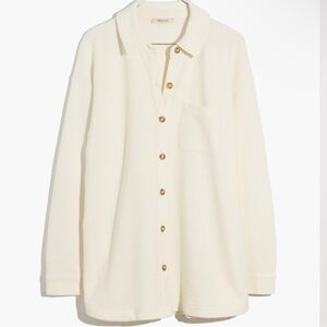 Madewell Textural Knit Shirt-Jacket Size M